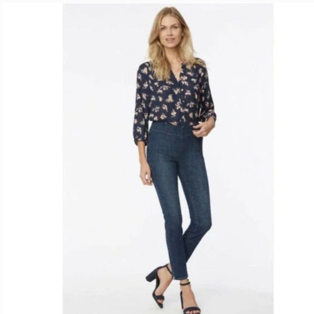 NYDJ Women's Lift Tuck Clean Marcel‎ Pull On Ankle Jeans Size: 6